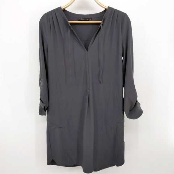 Prana Dresses & Skirts - Prana Natassa Dress Grey Size Small Tab Sleeve